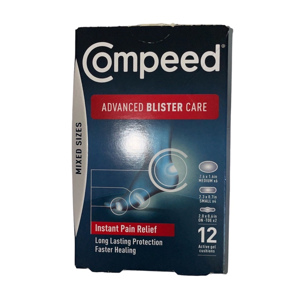 Compeed Advanced Blister Care Gel Cushions 12 Count Mixed Sizes NEW